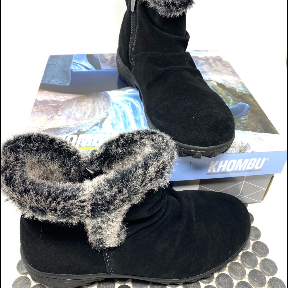Khombu Black waterproof Boots